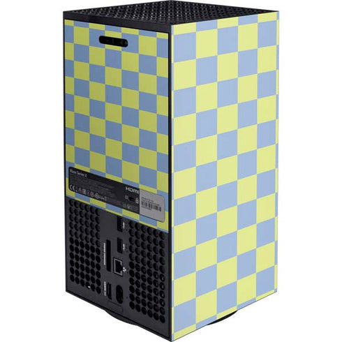 Neon Checkered XBox Series X Digital Edition Console Skin